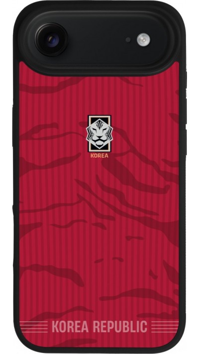 iPhone Air Case Hülle - Silikon schwarz Südkorea 2026 personalisierbares Fussballtrikot