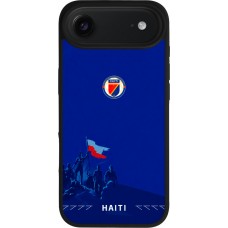 iPhone Air Case Hülle - Silikon schwarz Haiti 2026 personalisierbares Fussballtrikot