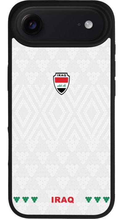 iPhone Air Case Hülle - Silikon schwarz Irak 2026 personalisierbares Fussballtrikot