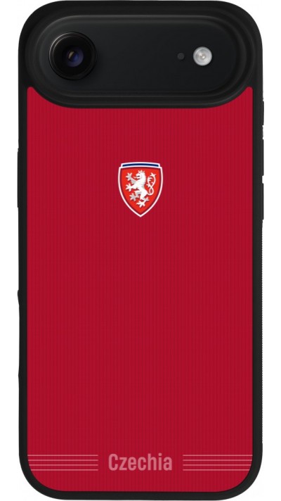 iPhone Air Case Hülle - Silikon schwarz Tschechische Republik 2026 personalisierbares Fussballtrikot