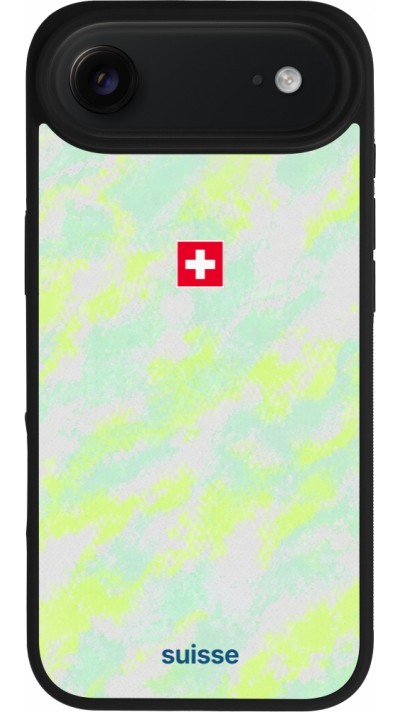 iPhone Air Case Hülle - Silikon schwarz Schweiz Away 2026 personalisierbares Fussballtrikot