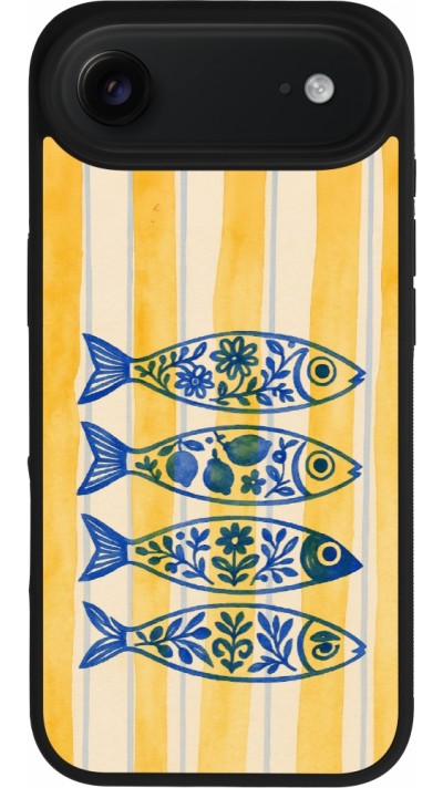 iPhone Air Case Hülle - Silikon schwarz Portuguese fish 2026
