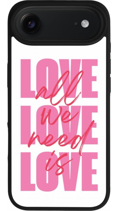 iPhone Air Case Hülle - Silikon schwarz Saint Valentines Day 26 Love all we need is