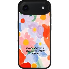 iPhone Air Case Hülle - Silikon schwarz Every day is a chance Spring 2026