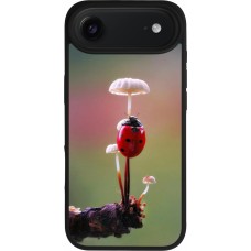 iPhone Air Case Hülle - Silikon schwarz Ladybird on a mushroom Spring 2026