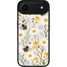 iPhone Air Case Hülle - Silikon schwarz Pattern bees Spring 2026