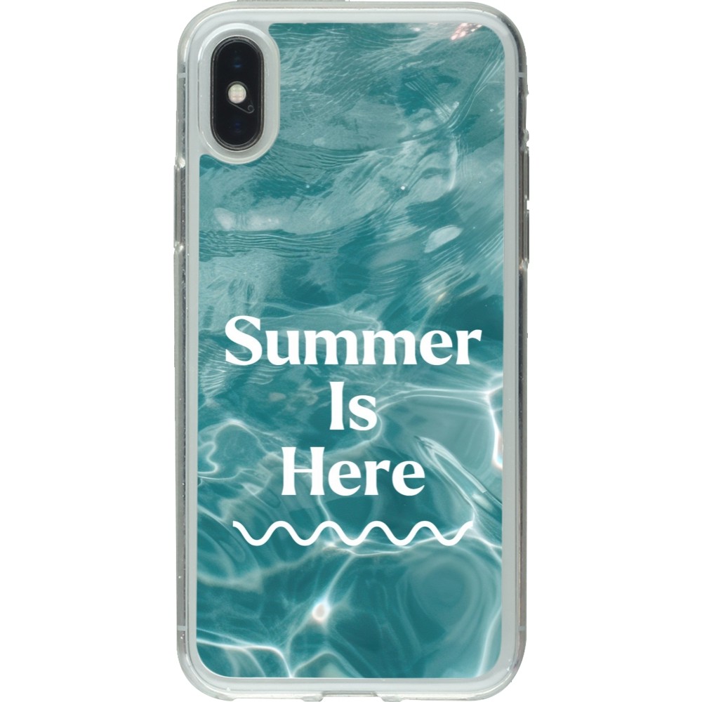 iPhone X / Xs Case Hülle - Gummi transparent Summer 2025 Summer is here