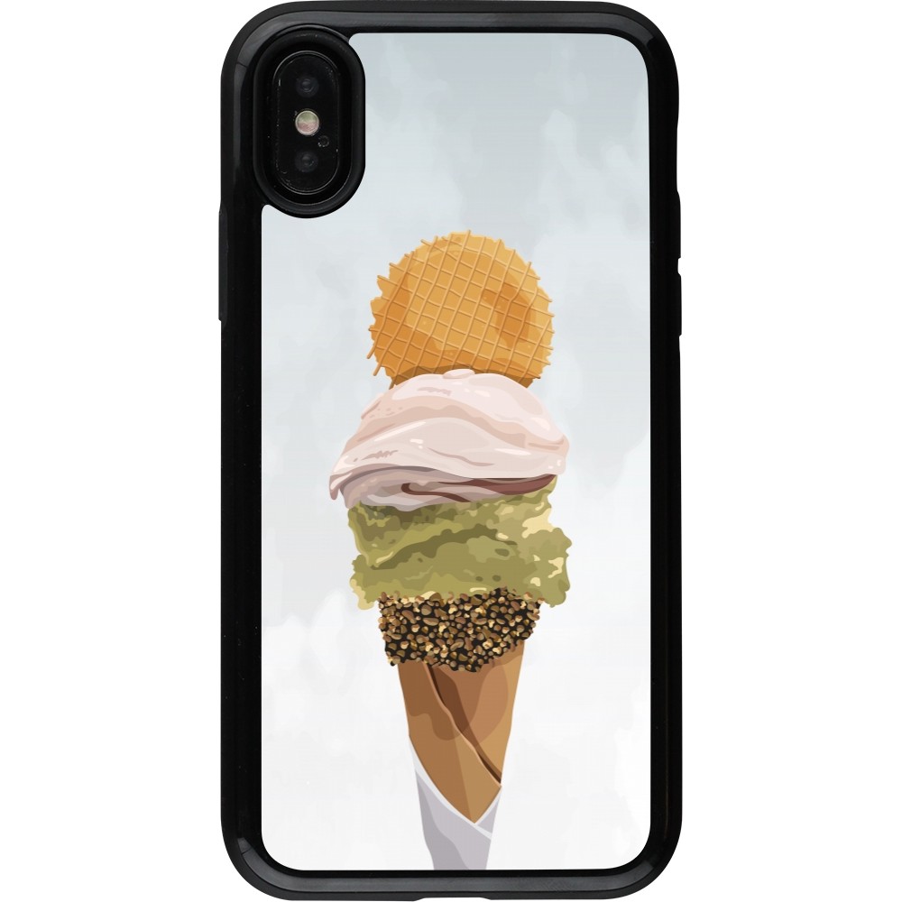 iPhone X / Xs Case Hülle - Hybrid Armor schwarz Summer 2025 Cornet