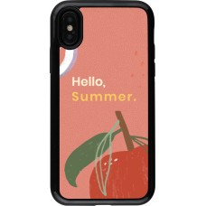 iPhone X / Xs Case Hülle - Hybrid Armor schwarz Summer 2025 Hello summer