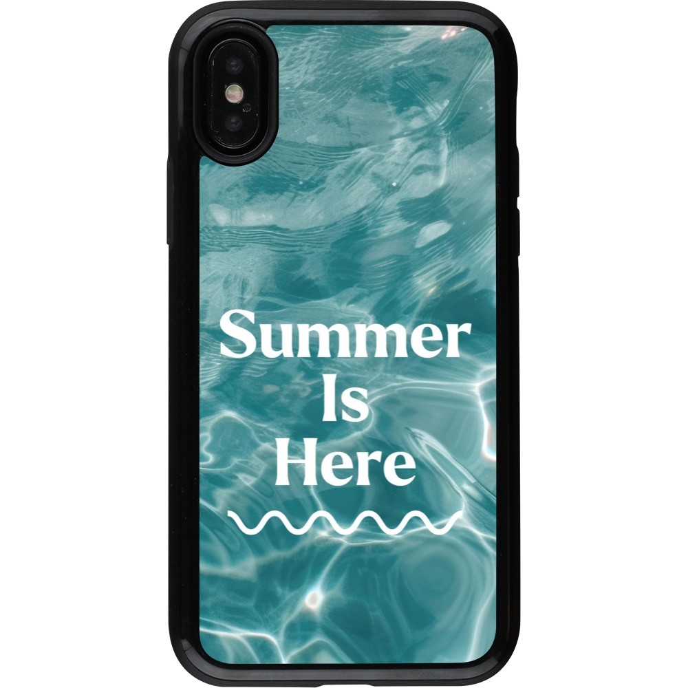 iPhone X / Xs Case Hülle - Hybrid Armor schwarz Summer 2025 Summer is here