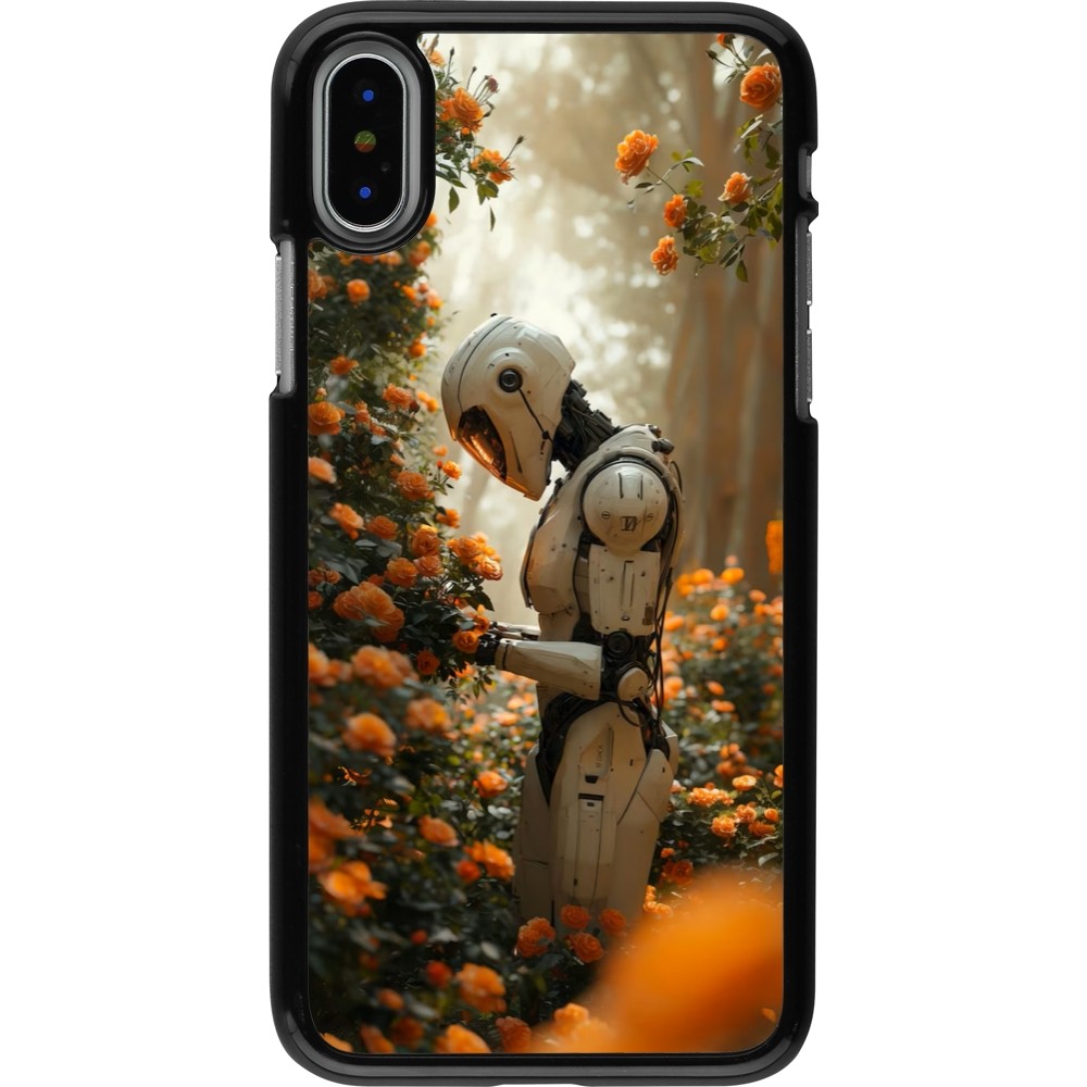 iPhone X / Xs Case Hülle - Astronaut flowers 2025