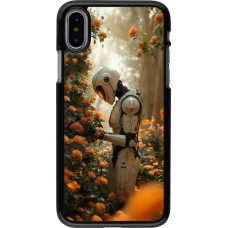 iPhone X / Xs Case Hülle - Astronaut flowers 2025