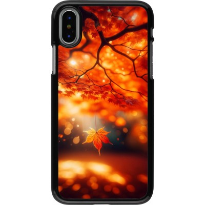 iPhone X / Xs Case Hülle - Herbst Magisch Orange