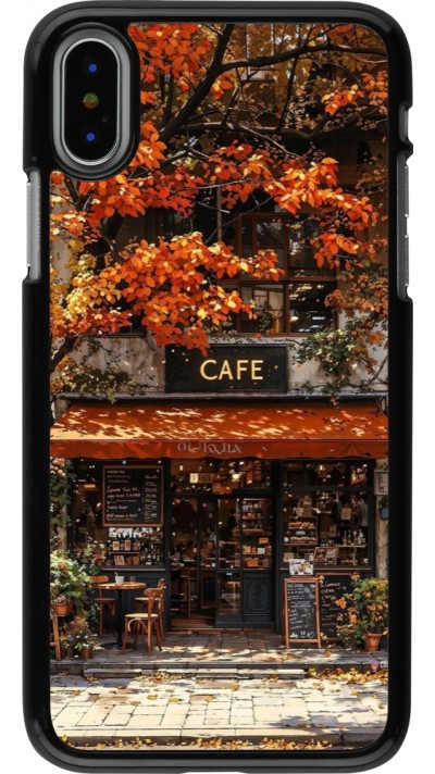 Coque iPhone X / Xs - Autumn 25 Coffee shop