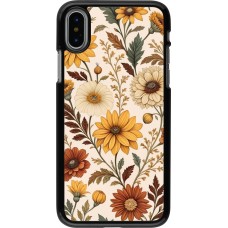 iPhone X / Xs Case Hülle - Autumn 25 Flower pattern