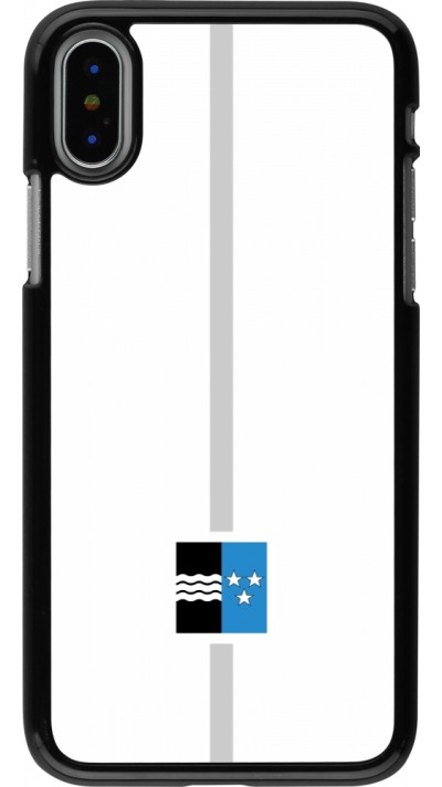 Coque iPhone X / Xs - Canton AG blanc
