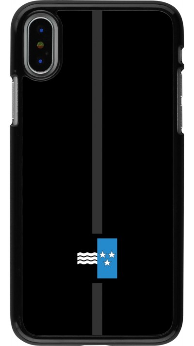 Coque iPhone X / Xs - Canton AG noir