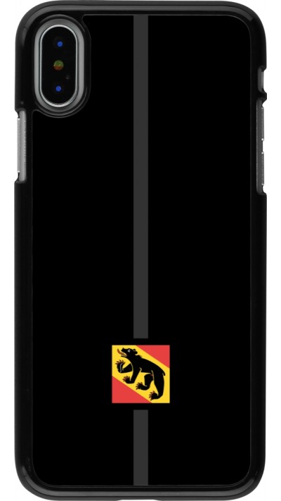 Coque iPhone X / Xs - Canton BE noir