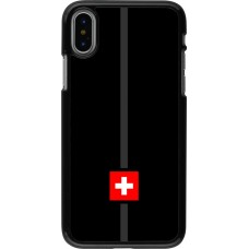 iPhone X / Xs Case Hülle - Kanton CH schwarz