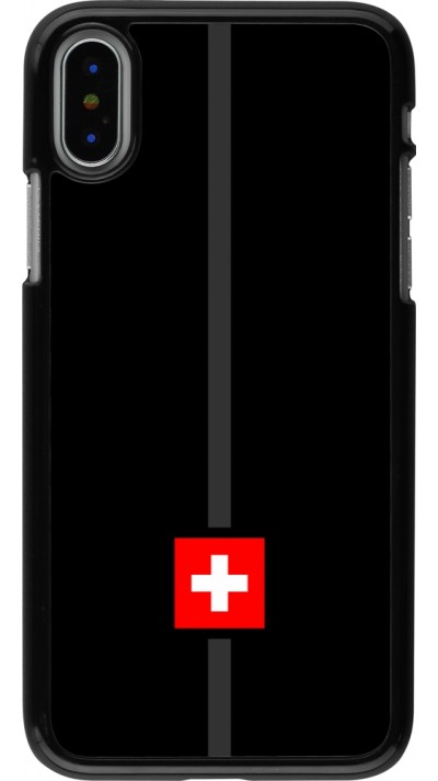 Coque iPhone X / Xs - Canton CH noir