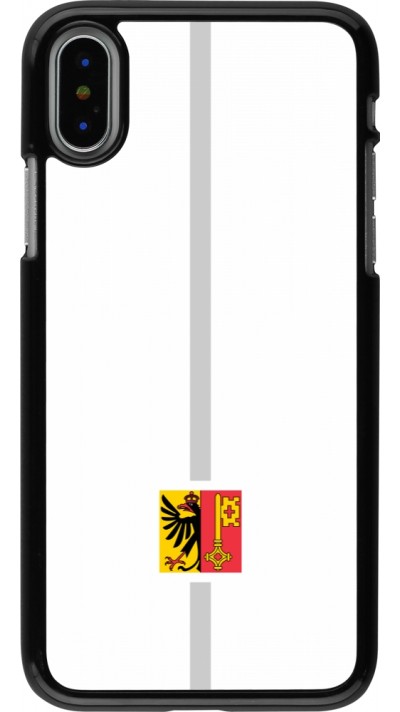 Coque iPhone X / Xs - Canton GE blanc
