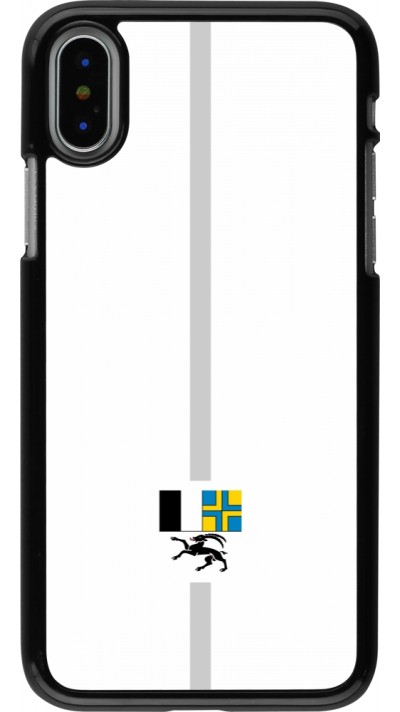 Coque iPhone X / Xs - Canton GR blanc