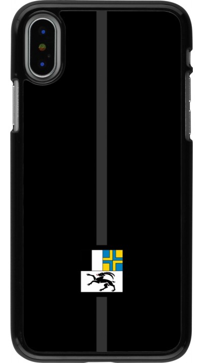 Coque iPhone X / Xs - Canton GR noir