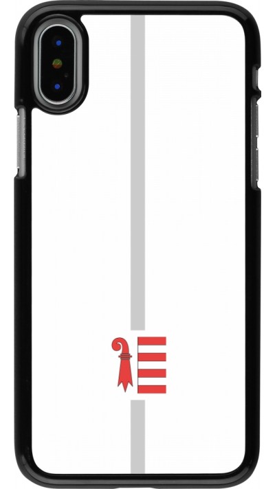 Coque iPhone X / Xs - Canton JU blanc