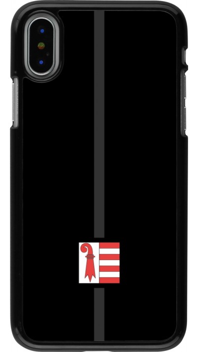 Coque iPhone X / Xs - Canton JU noir