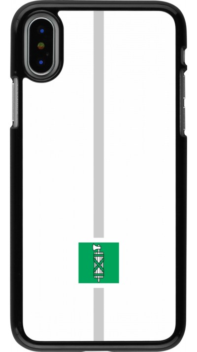 Coque iPhone X / Xs - Canton SG blanc