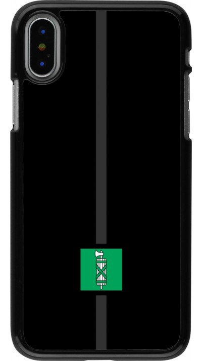 Coque iPhone X / Xs - Canton SG noir