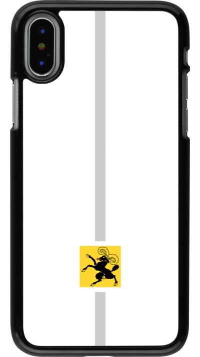 Coque iPhone X / Xs - Canton SH blanc
