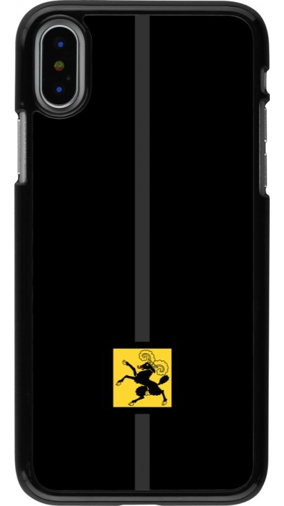 Coque iPhone X / Xs - Canton SH noir