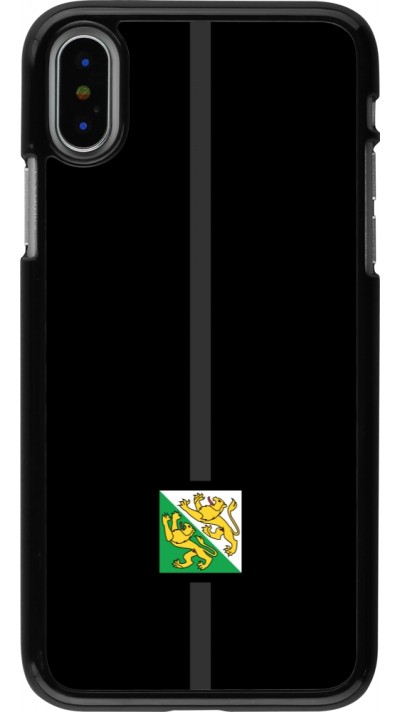 Coque iPhone X / Xs - Canton TG noir