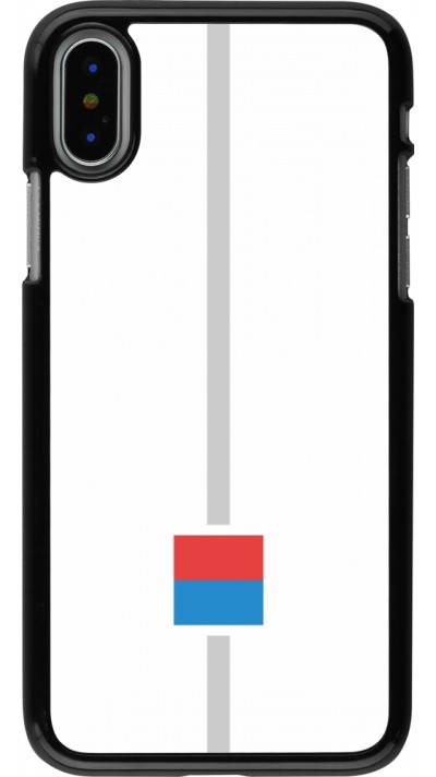 Coque iPhone X / Xs - Canton TI blanc