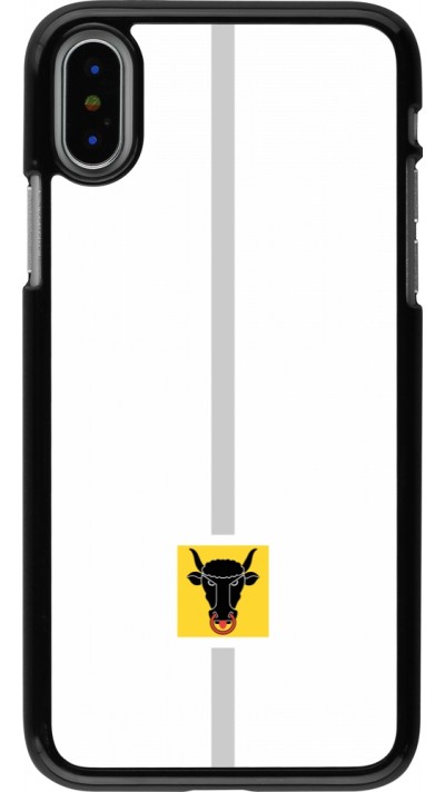 Coque iPhone X / Xs - Canton UR blanc