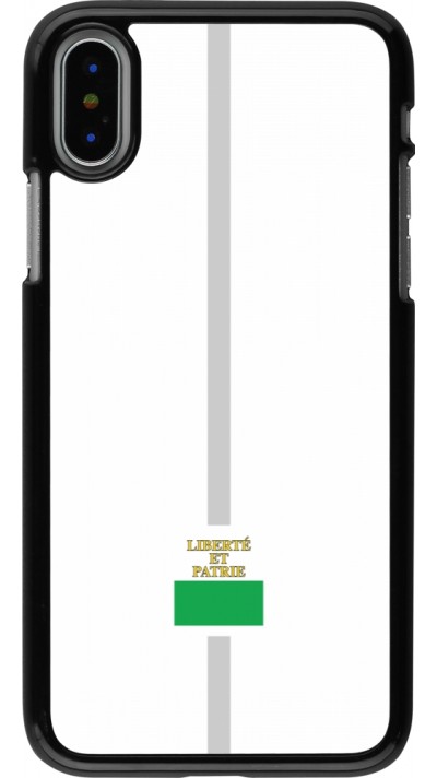 Coque iPhone X / Xs - Canton VD blanc