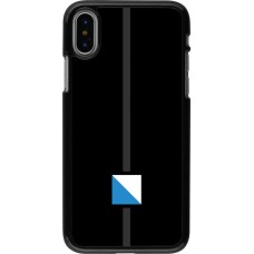 iPhone X / Xs Case Hülle - Kanton ZH schwarz