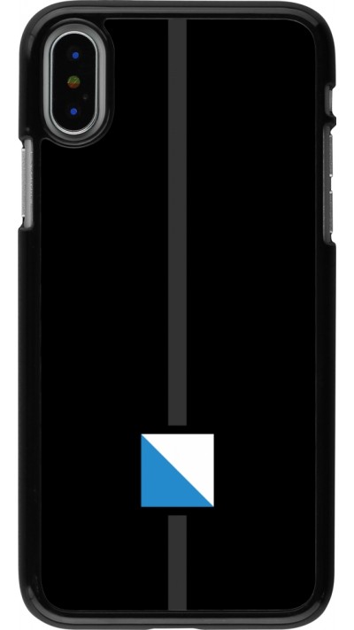 Coque iPhone X / Xs - Canton ZH noir