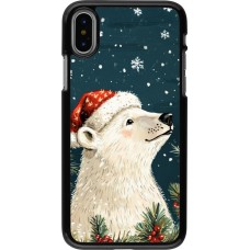 iPhone X / Xs Case Hülle - Christmas 25 Bear