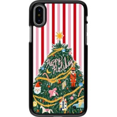 iPhone X / Xs Case Hülle - Christmas 25 Happy Holiday