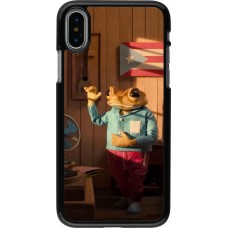 iPhone X / Xs Case Hülle - Dancing frog DTMF