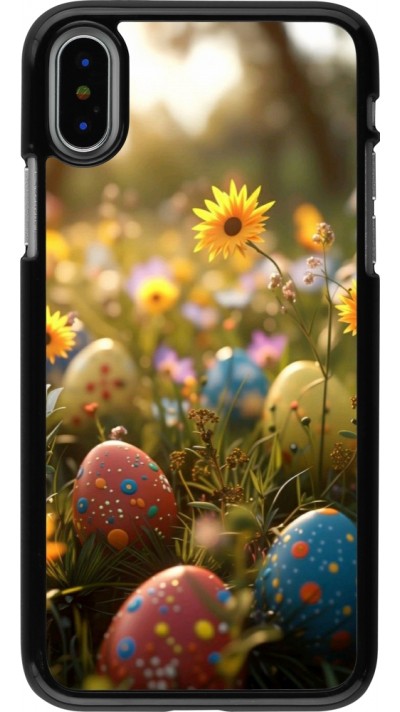 iPhone X / Xs Case Hülle - Easter 2026 Decorated eggs