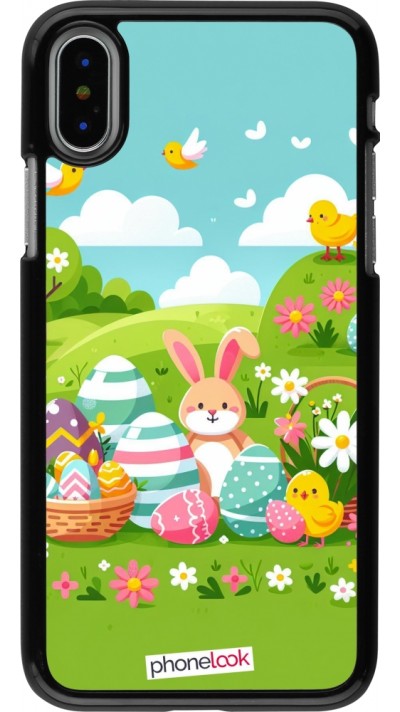 iPhone X / Xs Case Hülle - Ostern 2025 Gruen