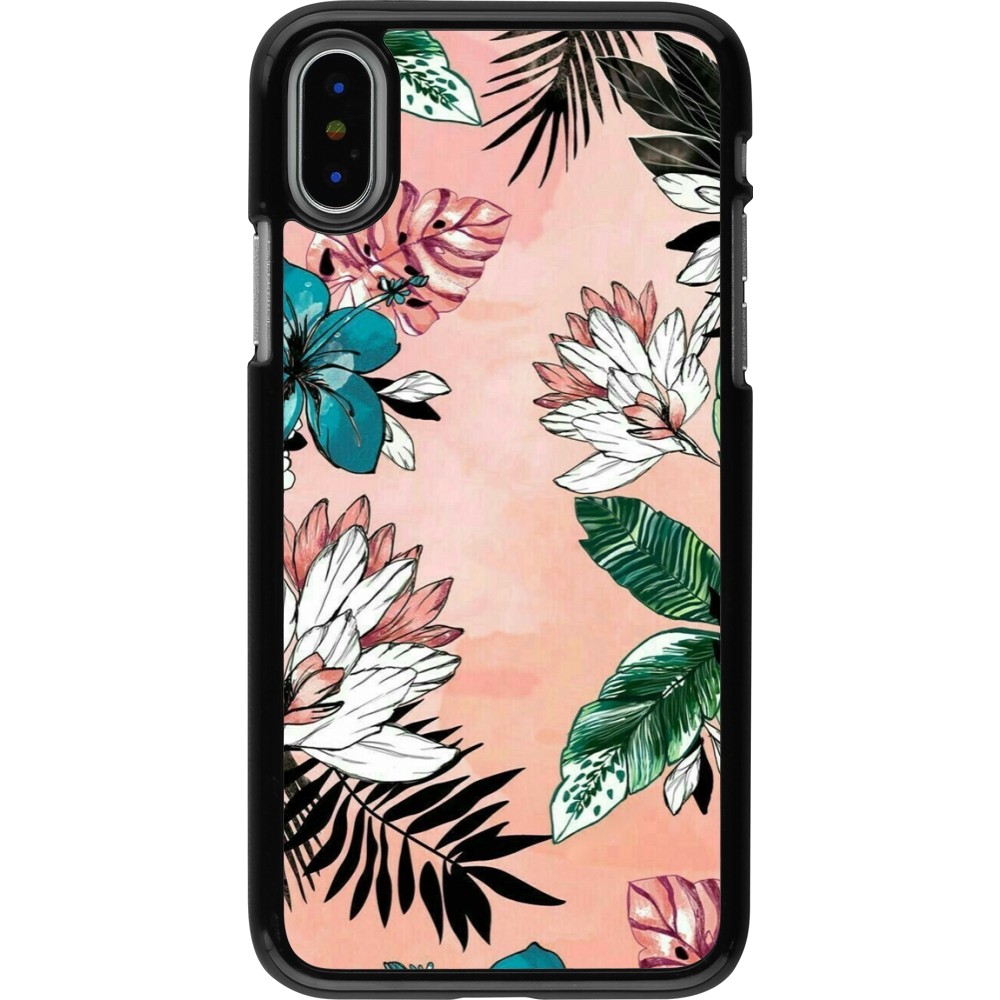 iPhone X / Xs Case Hülle - Flowers Artprint
