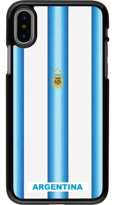 iPhone X / Xs Case Hülle - Argentinien 2026 personalisierbares Fussballtrikot