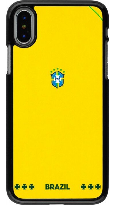 iPhone X / Xs Case Hülle - Brasilien 2026 personalisierbares Fussballtrikot