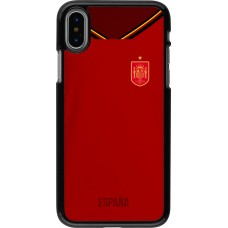 iPhone X / Xs Case Hülle - Spanien 2022 personalisierbares Fußballtrikot