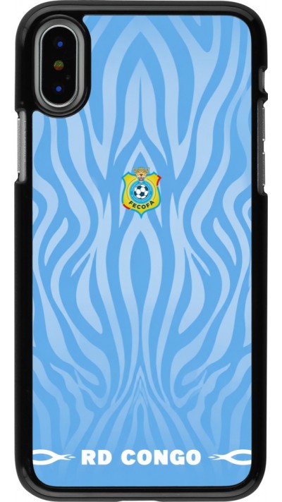 iPhone X / Xs Case Hülle - Demokratische Republik Kongo 2026 personalisierbares Fussballtrikot