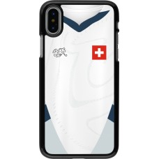 iPhone X / Xs Case Hülle - Schweiz Away personalisierbares Fussballtrikot